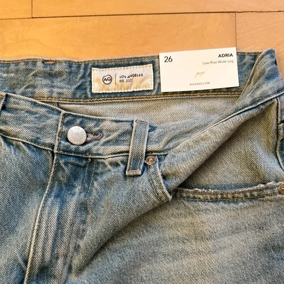 AG Adriano Goldschmied Light Blue Flare Jeans - Picture 5 of 8